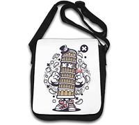 Pisa Tower Hip Hop Style Italy Architettura Borsa a tracolla Bianco