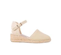 Pisamonas Alpargatas de Cuña Niña y Mujer con Hebilla Talla 29 en Color Beige