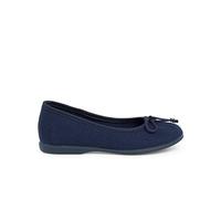Pisamonas bailarinas Niña manoletina Tela lacito Talla 28 en Color Azul Marino
