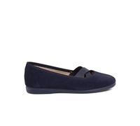 Pisamonas bailarinas Niña Serraje Cinta cruzada Tipo Ballet Talla 31 en Color Azul Marino