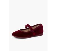 Pisamonas Ballerine Velluto Bambina Cinturino A Strappo Misurare 30 Colore Bordeaux
