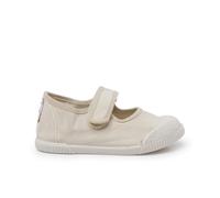 Pisamonas Ballerine con Cinturino Barefoot in Tela Lavata Misurare 26 Colore Avena