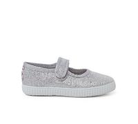 Pisamonas Ballerine con Cinturino Glitter Chiusura A Strappo Misurare 31 Colore Argento
