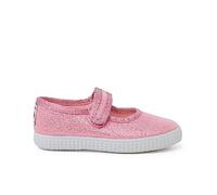 Pisamonas Ballerine con Cinturino Glitter Chiusura A Strappo Misurare 33 Colore Rosa