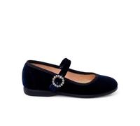 Pisamonas Ballerine con Cinturino Velluto Fibbia Gioiello Misurare 31 Colore Blu