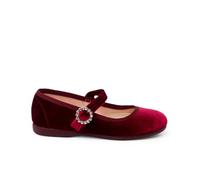 Pisamonas Ballerine con Cinturino Velluto Fibbia Gioiello Misurare 34 Colore Bordeaux