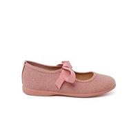 Pisamonas Ballerine di Lino Chiusura Fiocco Grosgrain Misurare 30 Colore Rosa Pallido