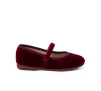 Pisamonas Ballerine Velluto Bambina Cinturino A Strappo Misurare 31 Colore Bordeaux