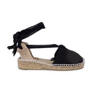 Pisamonas Espadrillas con Lacci per Bambine Tinta Unita Misurare 29 Colore Nero