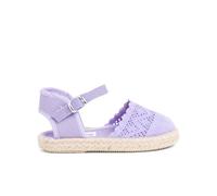 Pisamonas Espadrillas Ricamate per Bambine con Fibbia Misurare 22 Colore Lilla