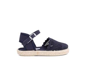 Pisamonas Espadrillas Ricamate per Bambine con Fibbia Misurare 34 Colore Blu