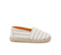 Pisamonas Espadrillas Righe Tipo Camping con Elastico Misurare 22 Colore Ecru