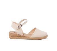 Pisamonas Espadrillas Zeppa Cinturino con Fibbia Misurare 35 Colore Ecru