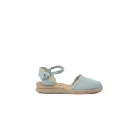 Pisamonas Espadrillas Zeppa in Lino Fine Misurare 38 Colore Verde Menta