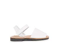Pisamonas Sandali Minorchine Bambini Avarcas Nappa Chiusura A Strappo Misurare 25 Colore Bianco