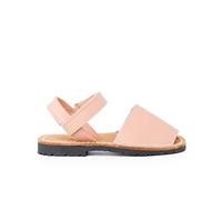 Pisamonas Sandali Minorchine Bambini Avarcas Nappa Chiusura A Strappo Misurare 34 Colore Nude