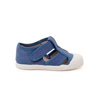 Pisamonas Sandalias Niño Lona Eco Puntera goma Talla 24 en Color Azul Jeans