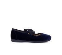 Pisamonas Scarpe Cinturino in Velluto con Fiocco di Faglia per Bambine Misurare 24 Colore Blu