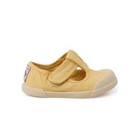 Pisamonas Scarpe Occhio di Bue Barefoot Morbide in Tela Misurare 19 Colore Mostarda