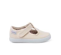 Pisamonas Scarpe Occhio di Bue T-Bar Bambini Chiusura A Strappo Misurare 18 Colore Ecru