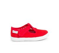 Pisamonas Scarpe Occhio di Bue T-Bar Bambini Chiusura A Strappo Misurare 29 Colore Rosso