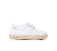 Pisamonas Sneakers in Tela con Lacci E Suola Espadrillas Misurare 28 Colore Bianco
