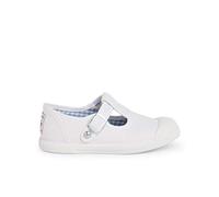 Pisamonas Sneakers Tela Bambini Punta Gomma Tipo T-Bar Misurare 19 Colore Bianco