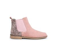 Pisamonas Stivaletti Bambina Scamosciati con Tallone Glitter