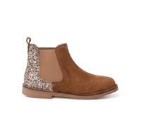 Pisamonas Stivaletti Bambina Scamosciati con Tallone Glitter