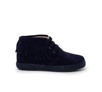 Pisamonas Stivaletti Bambino Pelle Scamosciata Frange Punta Tonda Misurare 33 Colore Blu