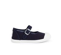 Pisamonas Zapatillas Lona Niña con Hebilla y Puntera de goma Talla 25 en Color Azul Marino