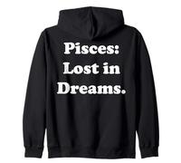 Pisces Lost In Dreams Astrology Inspiration Felpa con Cappuccio