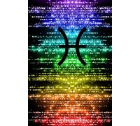 Pisces Pride Rainbow Crystal Notebook - Celebrate Your Zodiac Star Sign and Let Your Colors Sparkle