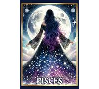 Pisces Zodiac Sign Tarot Card Journal: 6 x 9 inches, 120 Page Lined Notebook for Kids, Teens, Adults