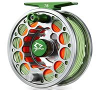 Piscifun Sword mulinello da pesca a mosca con linea, mulinello in lega di alluminio lavorato a CNC precaricato, design leggero e resistente alla corrosione, 7/8 wt canna di fucile