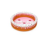 PISCINA 3 ANELLI BAMBINI GELATO BAMBINI 160X38 CM GONFIABILE TONDA TORTA BESTWAY