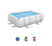 Piscina 56629 Bestway Fuori Terra Rettangolare Power Steel 282x196x84 cm Capacit
