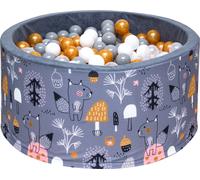 Piscina a palle per bambino rotondo 90 x 40 cm/200 sfere giocattolo per bambini
