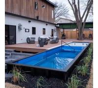 Piscina all'aperto 20ft - 40ft fuori terra progettazione del contenitore di spedizione per la casa o il resort