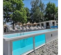 Piscina all'aperto del contenitore del giardino, piscina d'acciaio prefabbricata di 20ft & 40ft per la stazione termale, benessere e palestra