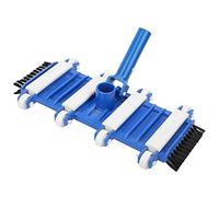 Piscina Aspirapolvere flessibile con spazzole laterali Ruote Pavimento a parete Stagno per pesci Strumento la pulizia fuori terra Acqua Estate