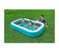 PISCINA AVVENTURA MARINA 3D 262X175X51CM RETTANGOLARE 2 ANELLI OCCHIALINI 3D 541
