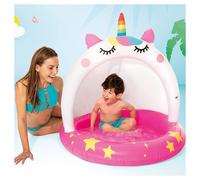 PISCINA BABY POOL CATICORN 102X102CM GIOCO ESTIVO GONFIABILE PER BAMBINI 58438