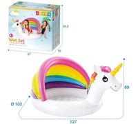 Intex Piscina Baby Pool Unicorno Cm 127X102X69 Piscine