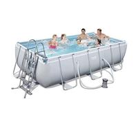 Piscina Bambini 400x200 Steel Pro Frame Rettangolare Fuoriterra con Pompa Filtro