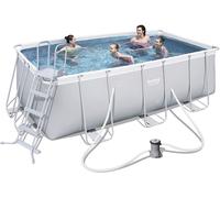 Piscina Bestway 56456 412x201x122 cm Power Steel Frame Rettangolare +pompa scala