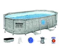 Bestway 56714 piscina fuori terra Piscina con bordi Piscina ovale 7250 L Marrone