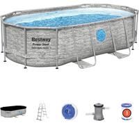 Bestway piscina fuori terra ovale power steel 427x250x100 cm