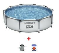 Piscina bestway da giardino fuori terra telo copertura rettangolo rotonda pompa