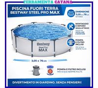 piscina bestway fuori terra rotonda fuoriterra rigida con pompa filtro tonda